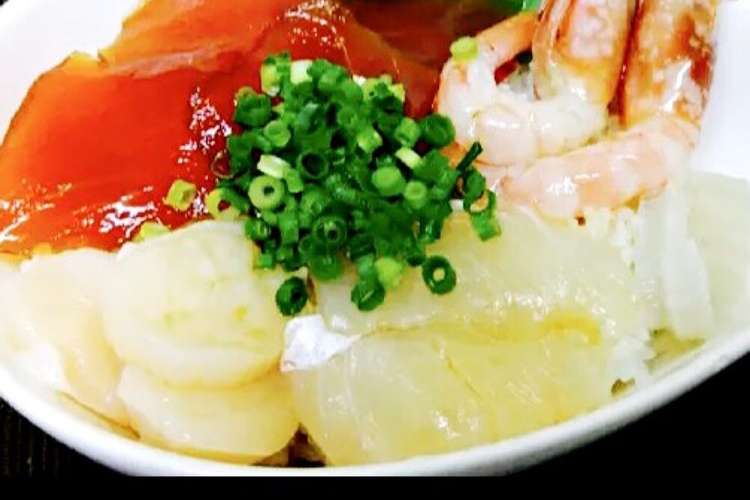 超簡単 タレが激ウマ海鮮丼 レシピ 作り方 By リトルツー クックパッド