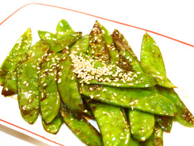 簡単旨い!さやえんどうのシャキシャキ炒め