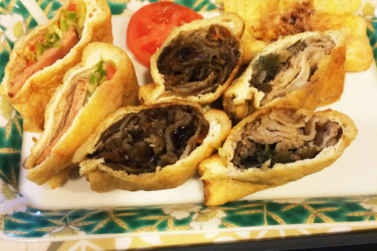 薄揚げに 常備菜を 詰めて焼くだけ レシピ 作り方 By まりんごファイブ クックパッド 簡単おいしいみんなのレシピが360万品