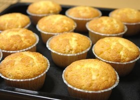 レモンとホワイトチョコのカップケーキ