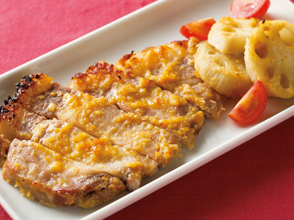 豚肉とれんこんの塩麴みそ焼き