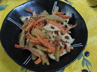 ヤーコンと根菜のきんぴらの画像
