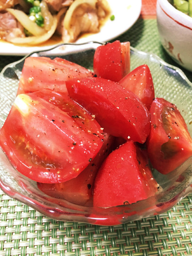 簡単美味☆完熟トマトのバルサミコサラダの写真