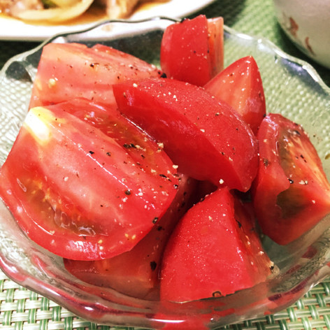 簡単美味☆完熟トマトのバルサミコサラダ