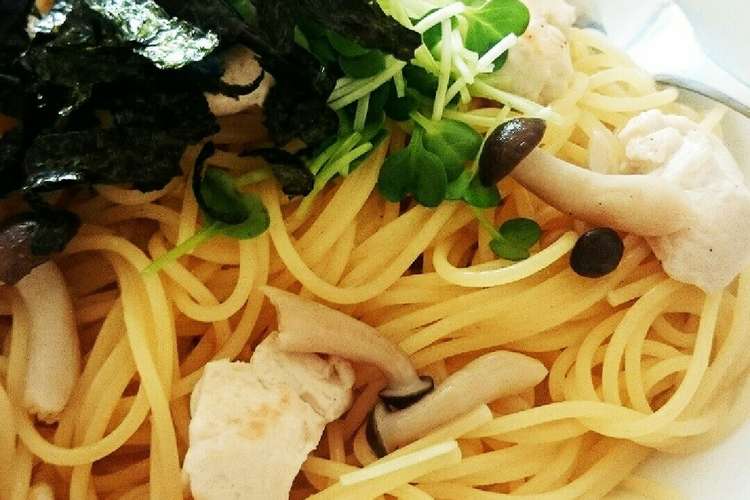 ササミとしめじの和風パスタ レシピ 作り方 By 空まゆ クックパッド