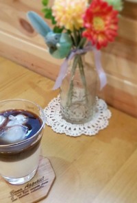 簡単☆ツートンコーヒー・二層カフェオレ