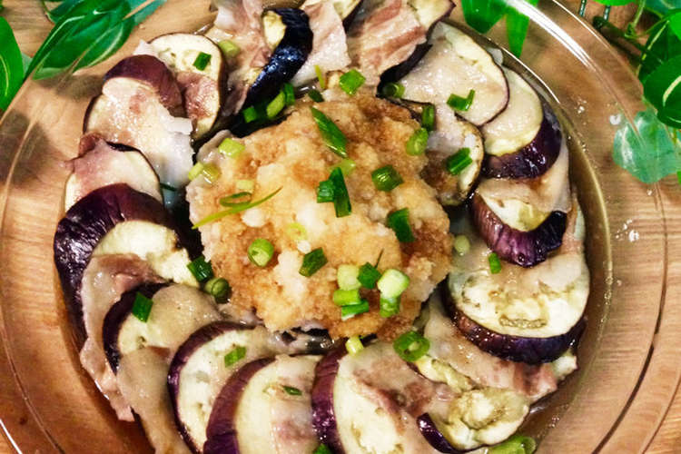 茄子と豚肉の重ね蒸し レンジでヘルシー レシピ 作り方 By Puresmile クックパッド 簡単おいしいみんなのレシピが366万品