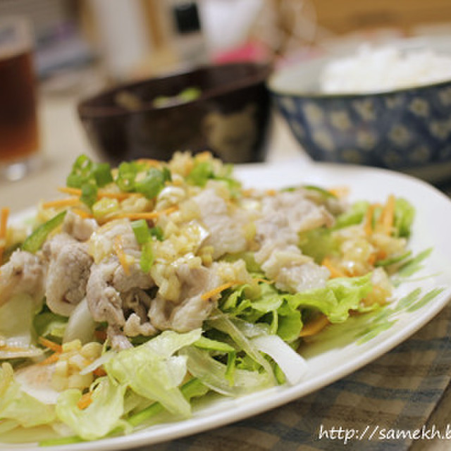レモン ごま油 簡単冷しゃぶサラダ レシピ 作り方 By やち クックパッド 簡単おいしいみんなのレシピが357万品
