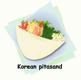 ビビンぱん?韓国風ピタサンド★サンドイッチ弁当⑥