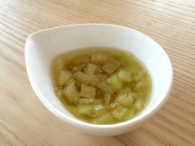 【離乳食中期〜】冷凍★茄子の出汁煮