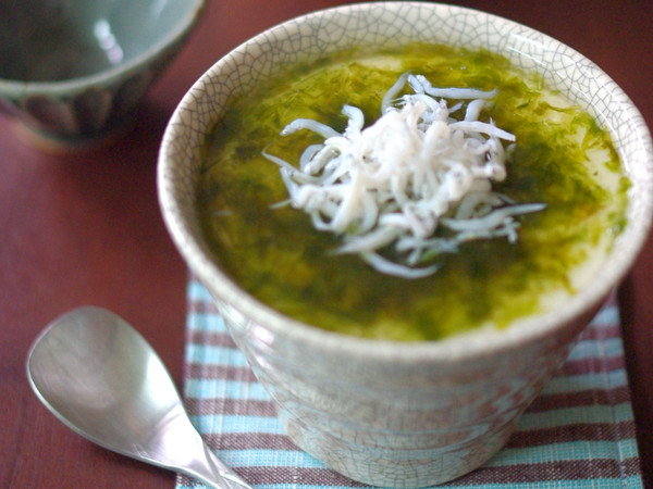 冷やし茶碗蒸し〜青のりとシラスあんかけ〜