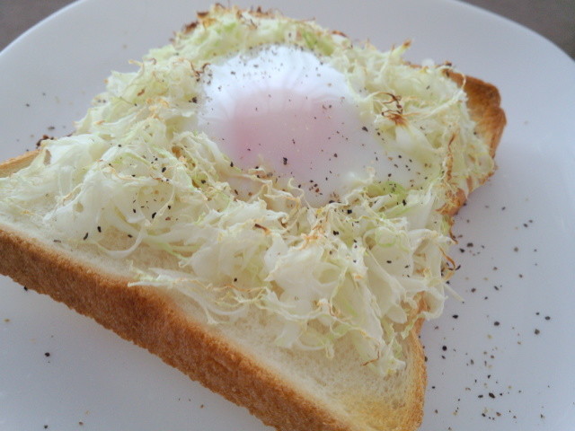 速攻！朝ご飯！！巣ごもり卵トーストの画像