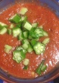 ガスパチョ風冷製夏野菜スープ