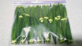 オクラの冷凍保存~生で冷凍する方法~