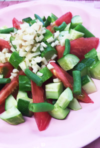 生姜と夏野菜のダイエットサラダ