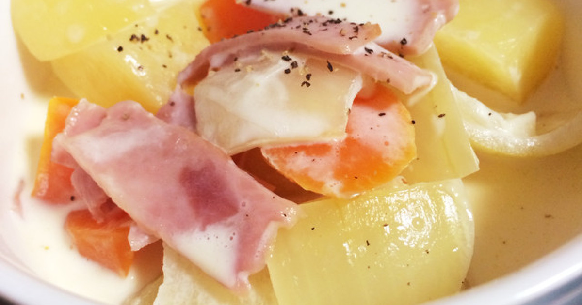 簡単 おかず 生クリームでお野菜煮物 レシピ 作り方 By ぽめまま クックパッド 簡単おいしいみんなのレシピが375万品