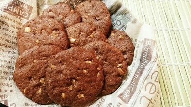 クルミ&ココアのカントリークッキーの写真