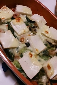 【簡単】豆腐＆野菜のクリームグラタン