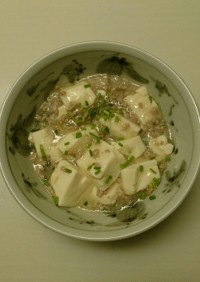 白い麻婆豆腐（ねぎ塩味）