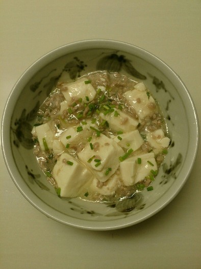 白い麻婆豆腐（ねぎ塩味）の写真