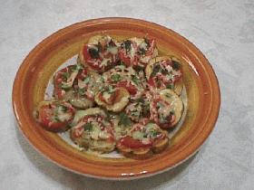 トマトとバジルのチーズポテトの画像