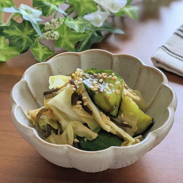 胡瓜とキャベツのやみつきサラダ レシピ 作り方 By Mirai クックパッド
