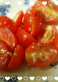 簡単☆プチトマトの塩麹漬物（ごま油）♪