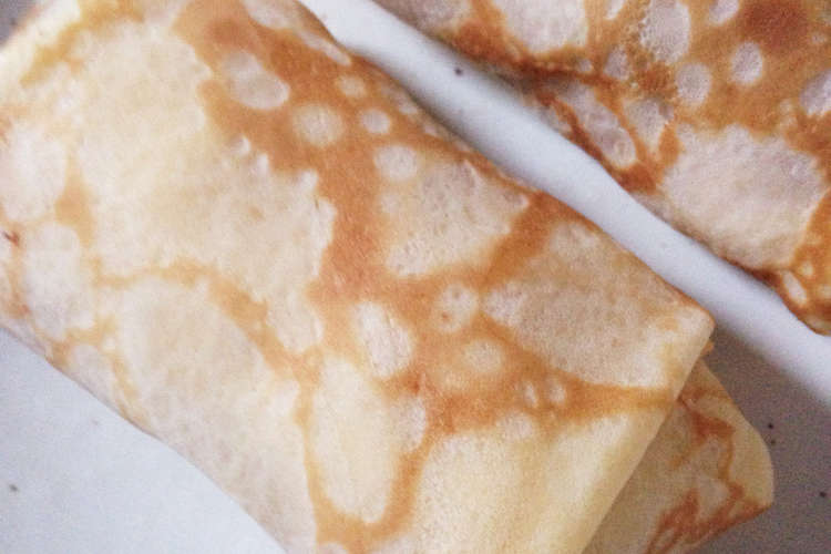 お家でクレープ 本当に美味しい柔らか生地 レシピ 作り方 By おーさんちの台所 クックパッド 簡単おいしいみんなのレシピが378万品