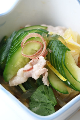 豚しゃぶの夏盛りごま味