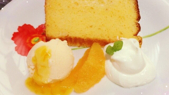 オレンジシフォンケーキとアイスのプレート レシピ 作り方 By さっchama クックパッド 簡単おいしいみんなのレシピが350万品 オレンジシフォンケーキとアイスのプレート レシピ 作り方 By さっchama クックパッド 簡単おいしいみんなのレシピが350万品