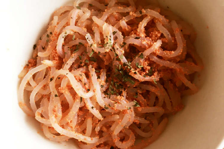 しらたきのタラコバター炒め レシピ 作り方 By ひろj クックパッド 簡単おいしいみんなのレシピが357万品