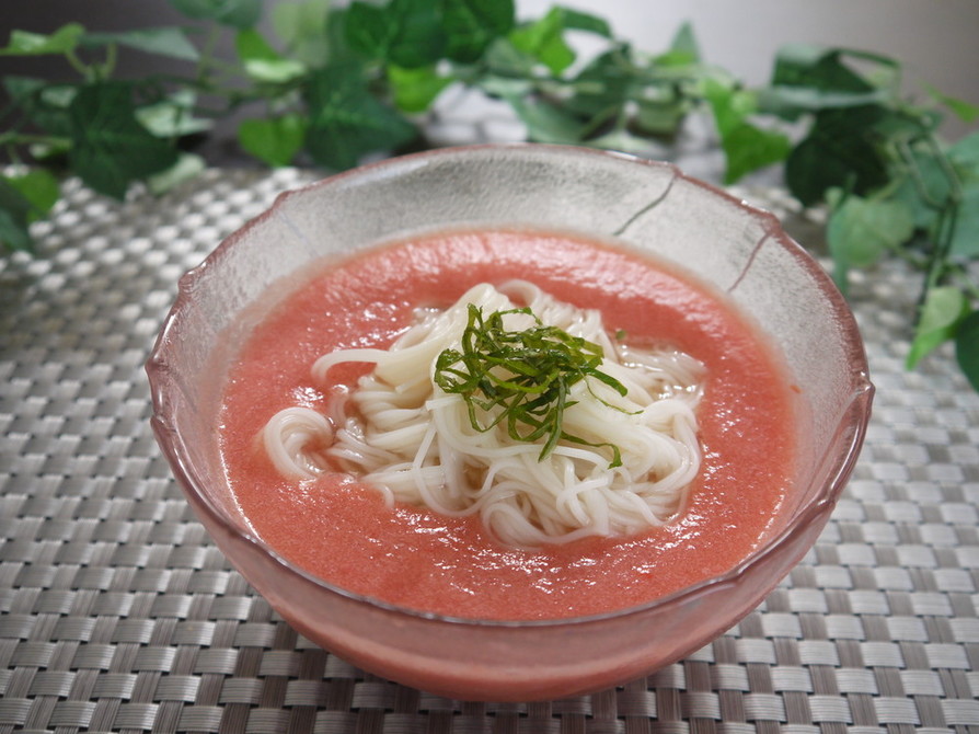 えごま油とトマトのスープでぶっかけ素麺☆の画像