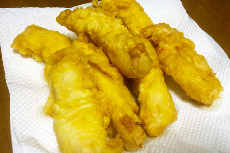俺流 豪快ささ身丸々1本 大分とり天 レシピ 作り方 By おみつさん２ クックパッド 簡単おいしいみんなのレシピが352万品