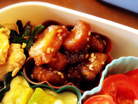 お弁当に♪簡単♡エリンギの甘唐揚げ