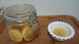 cafeの味⁉三温糖でレモンの砂糖漬け