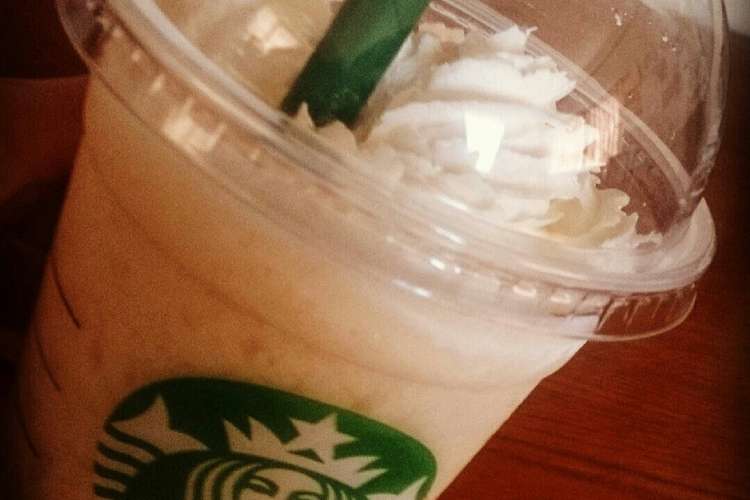 ピーチフラペチーノ スタバ風 レシピ 作り方 By ステファニーｔｗ クックパッド