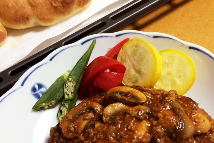 チーズ入りハンバーグマッシュルームソース レシピ 作り方 By ゆうままごはん クックパッド 簡単おいしいみんなのレシピが366万品