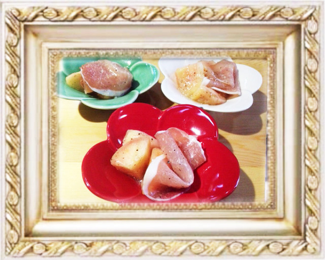 『桃と生ハムのサラダ♪』旬のお料理♪の画像