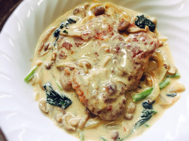 クリームチーズ詰めチキンのレシピ