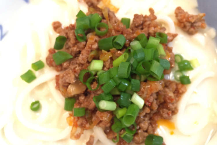 ピリ辛冷やし坦々うどん レシピ 作り方 By てらざきまなみ クックパッド 簡単おいしいみんなのレシピが355万品