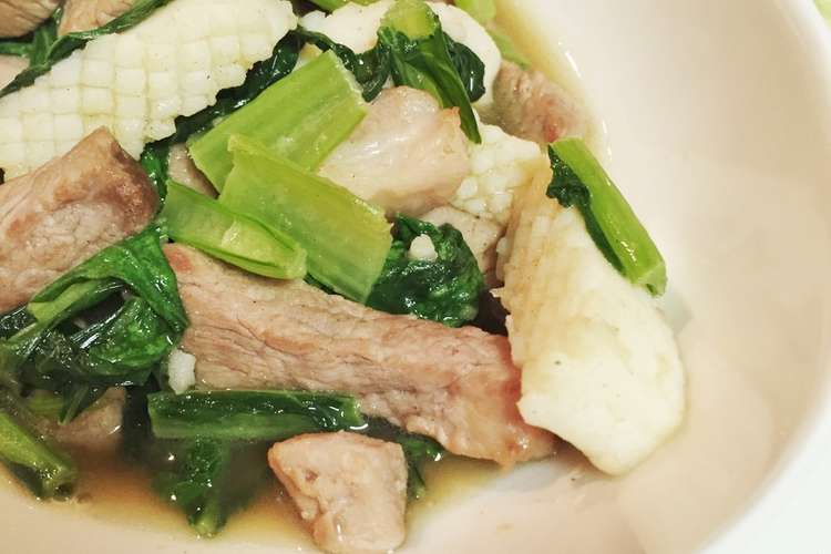 豚肉とイカの中華炒め レシピ 作り方 By つぐみ2117 クックパッド 簡単おいしいみんなのレシピが373万品