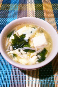 玉子と豆腐の中華とろみスープ