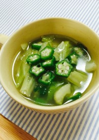余り野菜でポカポカ生姜スープ