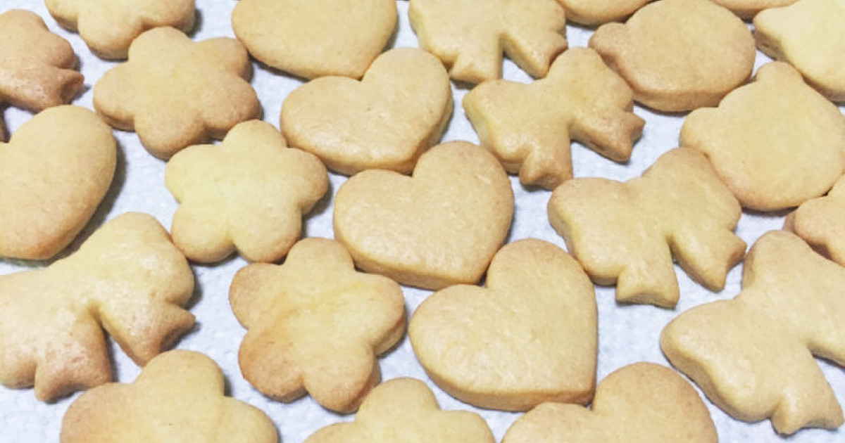 材料４つ 簡単すぎる型抜きクッキー レシピ 作り方 By Hiroちゃん クックパッド 簡単おいしいみんなのレシピが371万品