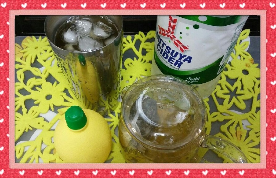 夏バテて予防！スッキリ緑茶レモンsodaの画像