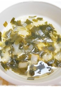 離乳食後期　ニラと玉ねぎのスープ