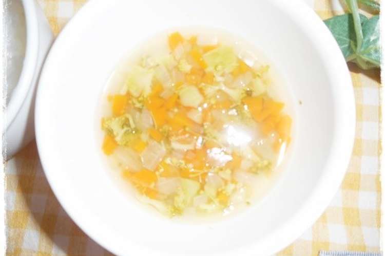 離乳食後期 にんじんとブロッコリー味噌汁 レシピ 作り方 By 和の離乳食 中田馨 クックパッド 簡単おいしいみんなのレシピが366万品