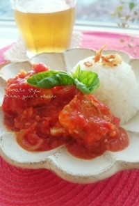 トマト缶で✾豚バラ肉のトマトシチュー