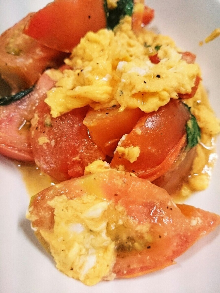 トマトと卵のイタリアン炒めの画像