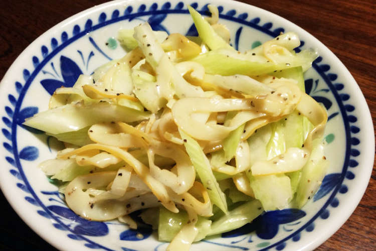 セロリとおつまみイカの和え物 レシピ 作り方 By がの クックパッド